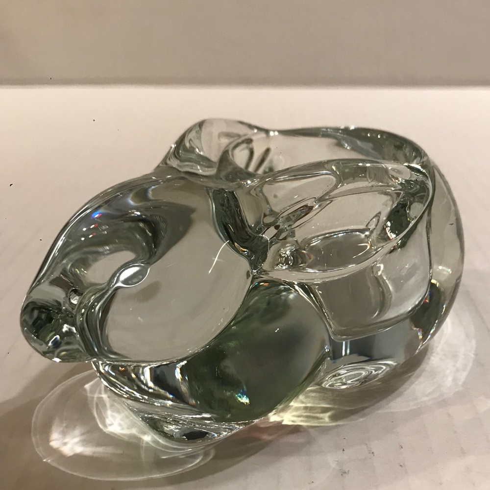 Clear Glass Bunny Votive /Tea Light Holder 5.5”x2.5”